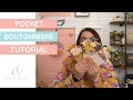 How to make a pocket boutonniere using sola wood flowers