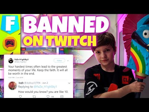FaZe H1ghSky1 Banned on Twitch and YouTube Says No More Minors