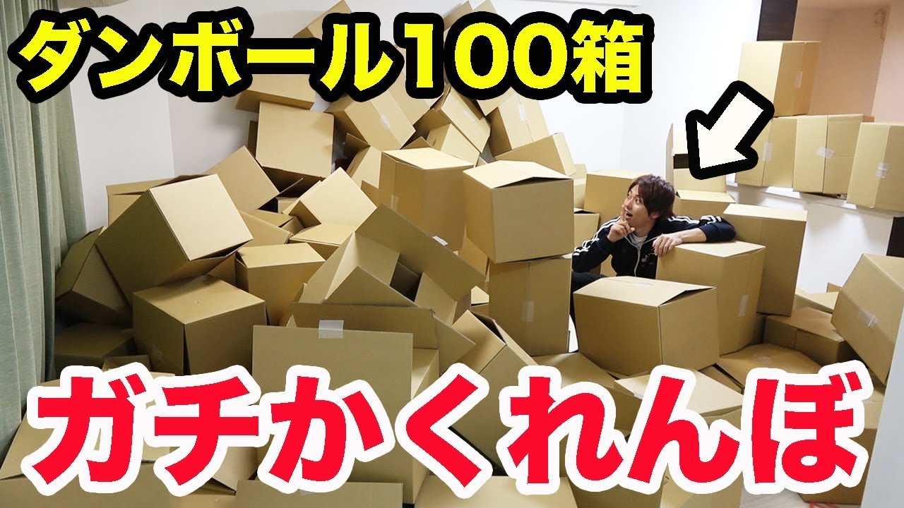 Hide and Seek] A real hide and seek game using 100 cardboard boxes