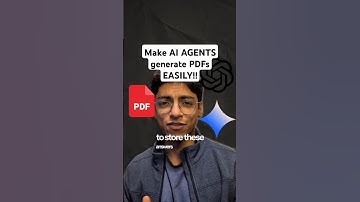 Make AI AGENTS generate PDFs EASILY!! #ai #aiagents #chatgpt #openai #claude #gemini #google #mcp