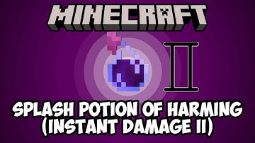Minecraft: How to Make Splash Potion of Harming (INSTANT DAMAGE II) | Easy Potions Guide