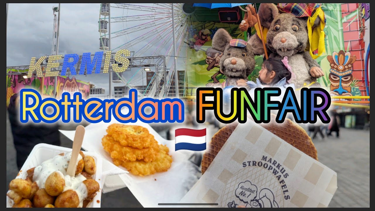 Kermis (Funfair) Rotterdam, the Netherlands 🇳🇱 fun for family
