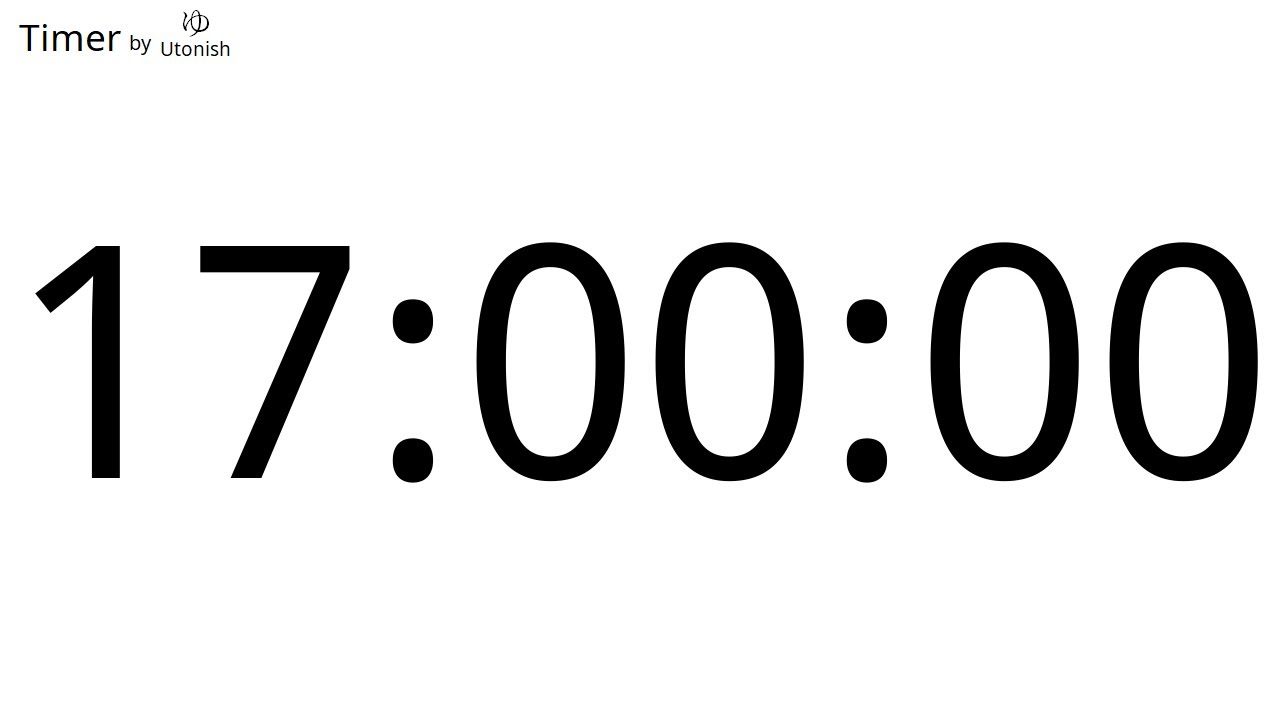 17 Hour Countdown Timer - YouTube