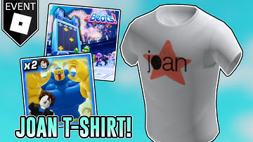 [EVENT/3 DAYS ONLY] HOW TO GET THE JOAN T-SHIRT IN ROBEATS AND/OR MEGA NOOB SIMULATOR | ROBLOX