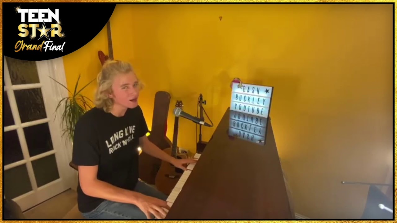 Dash Buckley at The Grand Final of The TeenStar 2020 Singing Competition