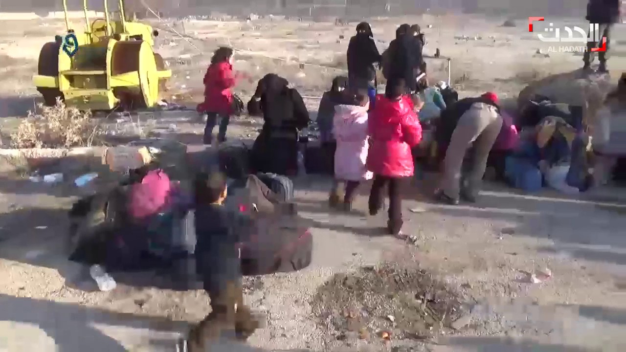 لحظات وصول المحاصرين من #حلب إلى الريف الغربي