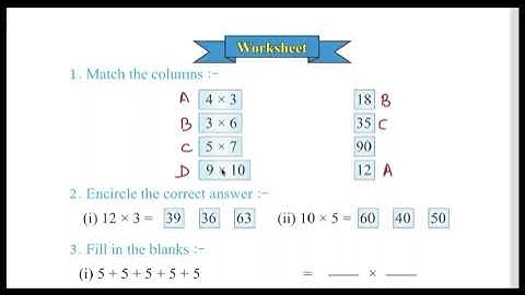 Class 3 PSEB Maths World (Maths book)-  Multiplication Chapter 3 (Part 8)