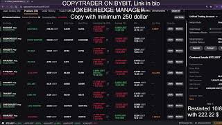 Bybit Copytrader Live - Joker Hedge Manager