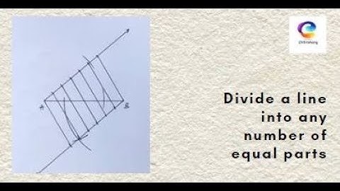 #3 Elementary Grade Exam - Plane Geometry | Divide line into 6 parts | ChitraRang Fine Art Academy