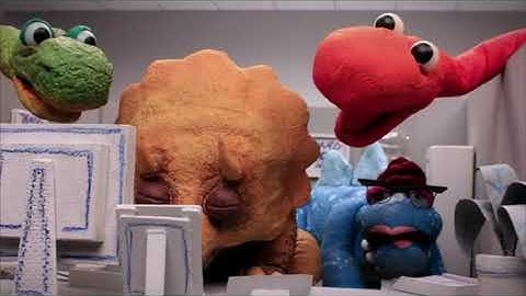 Fixing a Computer Problem, Like a Dinosaur [Dinosaur Office Remix]