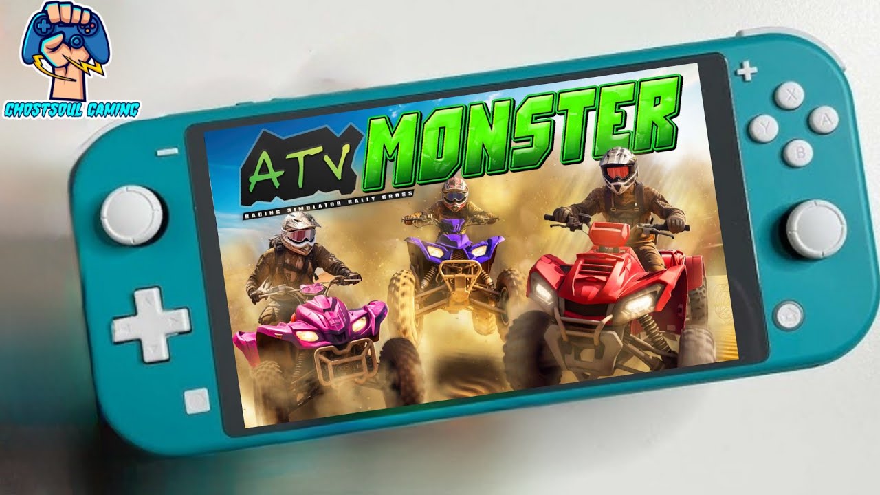 ATV Monster Racing Simulator Rally Cross Nintendo Switch.Jugando ATV Monster Racing Simulator.