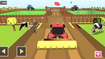 Blocky Forage Play Farming Harvester Update New Farm -Today we cultivate suntflower 🌻