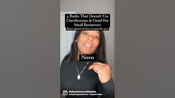 4 Business accts to use if you have a chexsystem record!