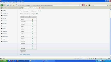 Hycuscms - video tutorial - users module