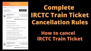 How to cancel IRCTC Train Ticket online | IRCTC Ticket Cancellation Charges and Rules screenshot 5
