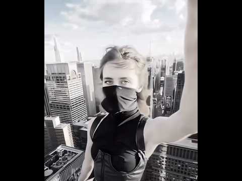 ♥️🩷❤️‍🔥 A captivating montage featuring the fearless urban climber and model, Angela Nikolau. 👩🏻🗼🪢🚁!