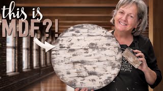 Make a New Surface Look Like a Rustic Weathered Board with THIS Chippy Background Painting Technique