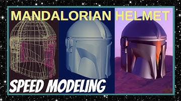 Timelapse | Mandalorian Helmet Speed Modeling with Music