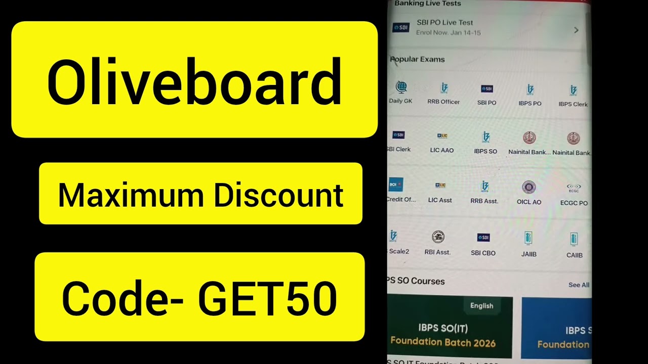 Oliveboard Coupon Code | Oliveboard Coupon Code 2026 | Oliveboard Discount Coupon Code 