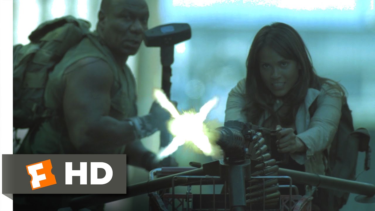 Zombie Apocalypse (9/10) Movie CLIP Shopping Cart Machine Gun (2011