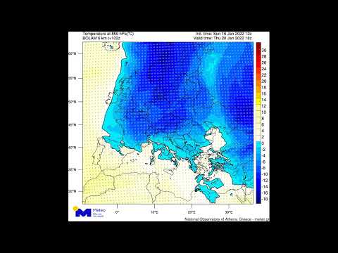 Meteo.gr: Ψυχρές εισβολές στην Ελλάδα την περίοδο 16-22/01/2022