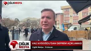 A 4.9 Magnitude Earthquake Has Struck Kemah, Erzincan Governor Hamza Aydoğdu Has Made His First ...