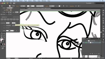 Using the Width Tool on Artwork from: Adobe Illustrator CS6: Learn by Video