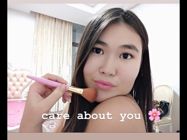 АСМР массаж лица кисточками, звуки рта ASMR face massage with brush, mouth sounds