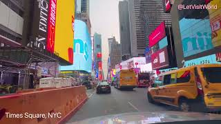 Neon Pulse: A Drive Through Times Square - NYC - New York (@LetVisitWorld)