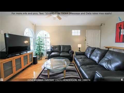 2251 Wigwam Parkway 1523, Henderson, NV home video tour