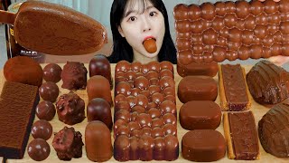 ASMR MUKBANG| Chocolate Desserts (Cadbury Bubbly Milk, Madelein, Marshmallow, Ferrero Rocher).