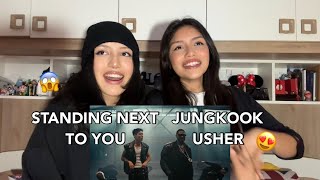 정국 (Jung Kook), USHER Standing Next to You Remix REACTION || Angie&amp;Mara