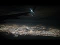 Night Flight Over Dubai: Mesmerizing Views of Palm Jumeirah and Coastline