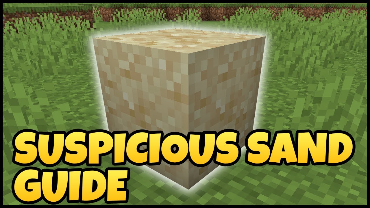 NOW WITH SUSPICIOUS GRAVEL) When the sAnd is SUS - Suspicious Sand  Minecraft Texture Pack