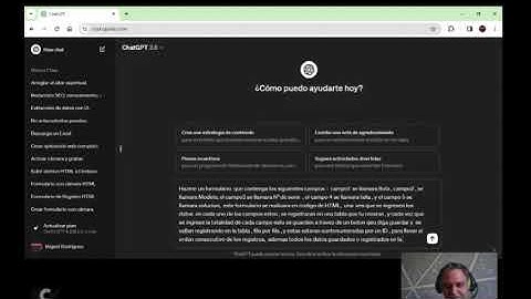 CHATGPT creando codigos HTML
