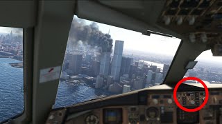 9-11 Cockpit Camera Compilation Reconstruction | No ATC | The Second Flight | Microsoft Simulator