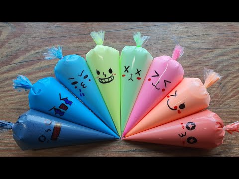 Making Slime With Funny Piping Bags | スライム作り, ASMR Slime