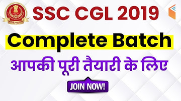 SSC CGL 2019 Complete Course | Use Referral Code "WIFISSC" & Get 10% Off | Join Now