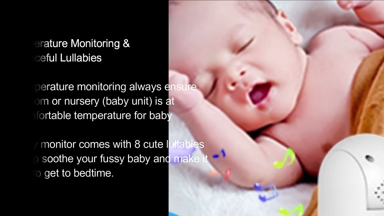 Hello Baby Monitor, 5''Display, Pan-Tilt-Zoom Video Baby Monitor with Camera and Audio