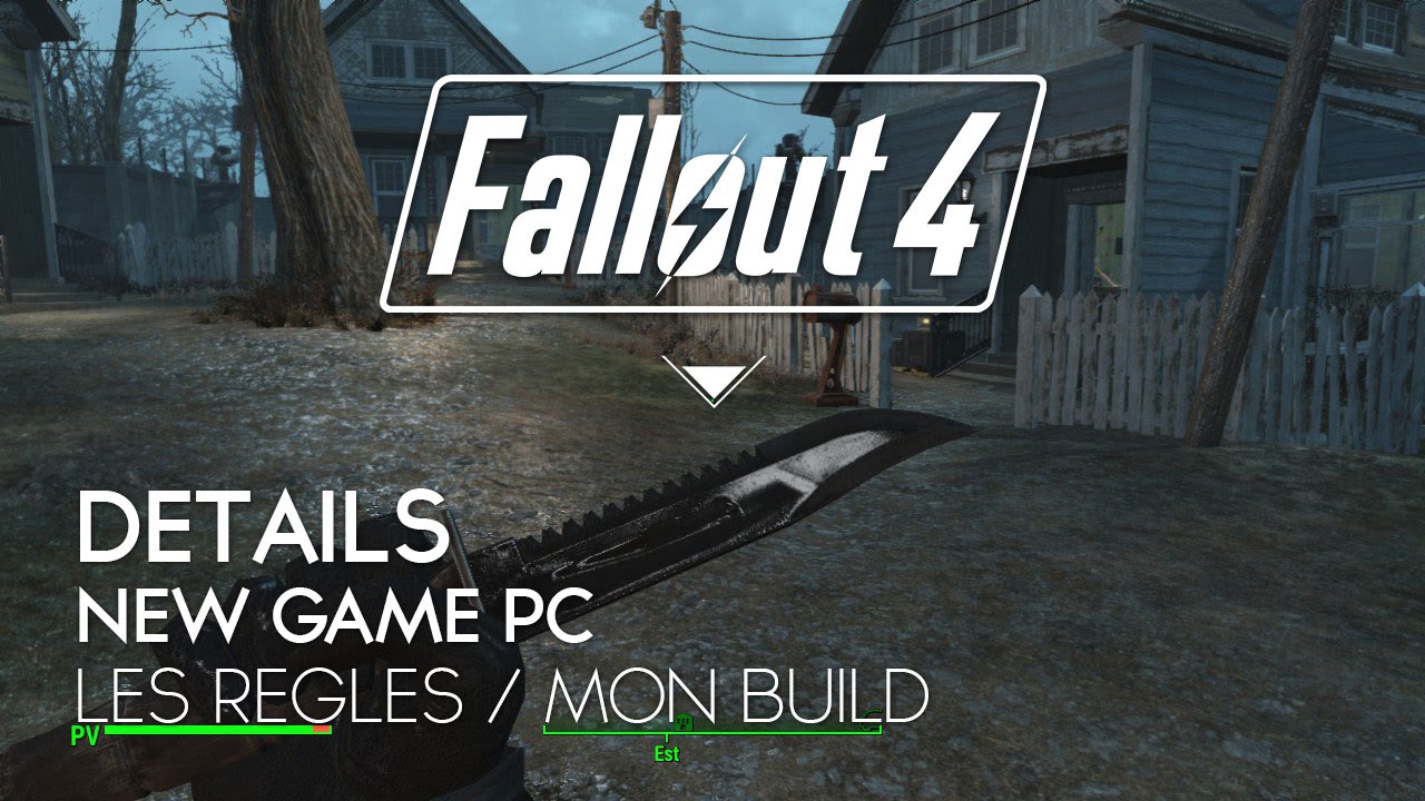 Fallout 4 FR Détails New Game PC, les Règles /