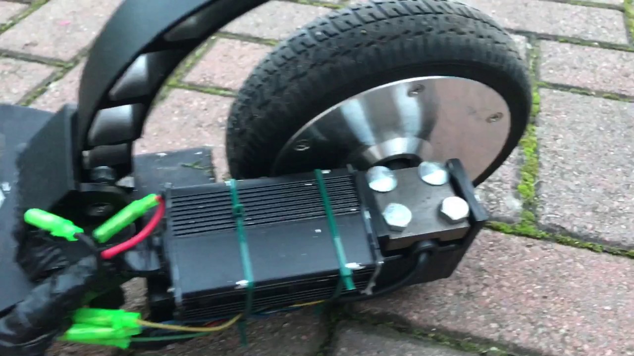 DIY electric scooter from hover board wheel+ Link for controller