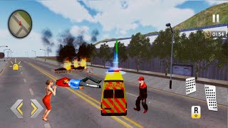Ambulance Car Rescue Simulator #8 Rescuing Games - Android Gameplay screenshot 3