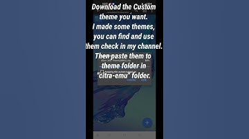 How to install and apply themes in Citra MMJ (tutorial under 10 seconds)