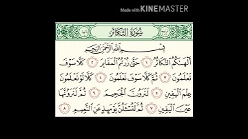 سورة التكاثر ( ١٠٢ ) بصوت القارئ سعد الغامدي