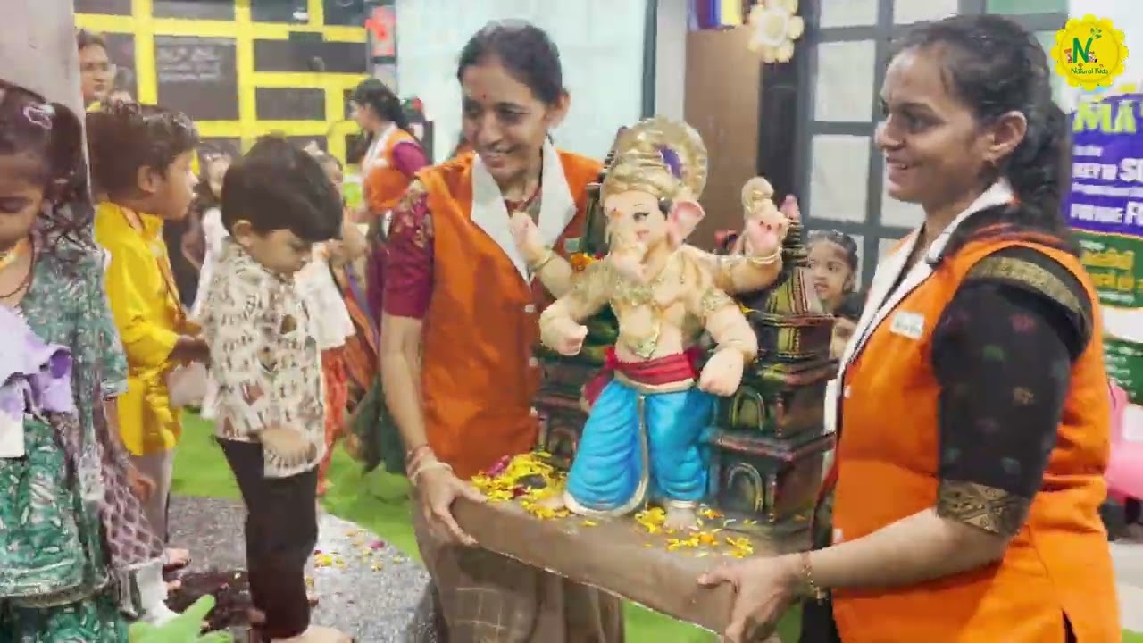 Ganesh Chaturthi Celebration Highlights | Ganpati Bappa Welcome | Natural Kids Nursery