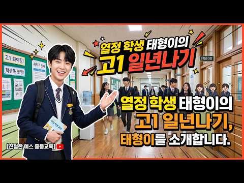 김응현TV_친절한 YES 중등교육-[열정 학생 태형이의 고1 일년나기] 태형이 소개