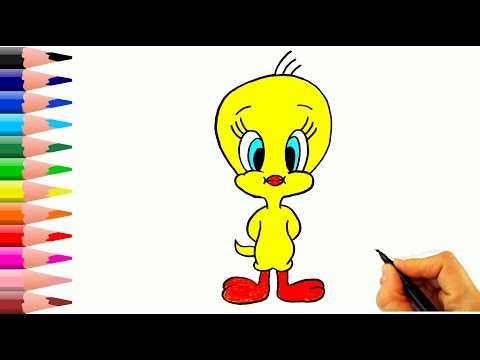 Tweety Nasıl Çizilir? - How To Draw Tweety Bird
