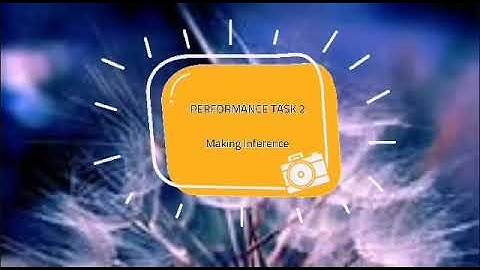 UGE1: Performance Task 2/ Making Inference.