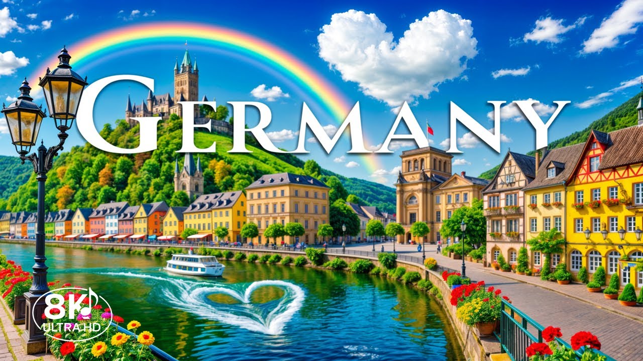 Германия в 8K UHD | Потрясающие замки, леса и исторические города | Кинематографическое видео о путе