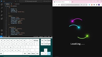 ASMR Programming - Creative CSS Glowing Loading Effect using CSS animations - No Talking